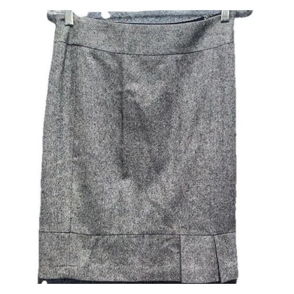 The Limited Women’s Gray Wool Silk Blend Skirt – Pleated Hem, Size 2 - Picture 1 of 9
